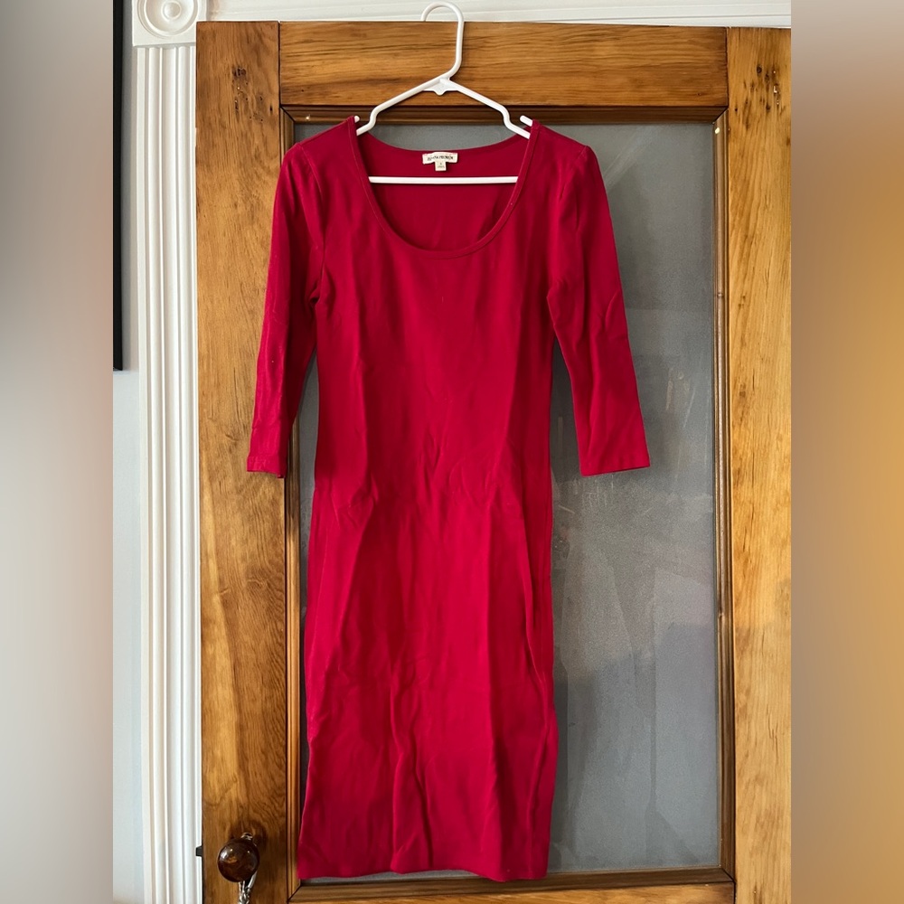 Cotton Midi Bodycon Dress